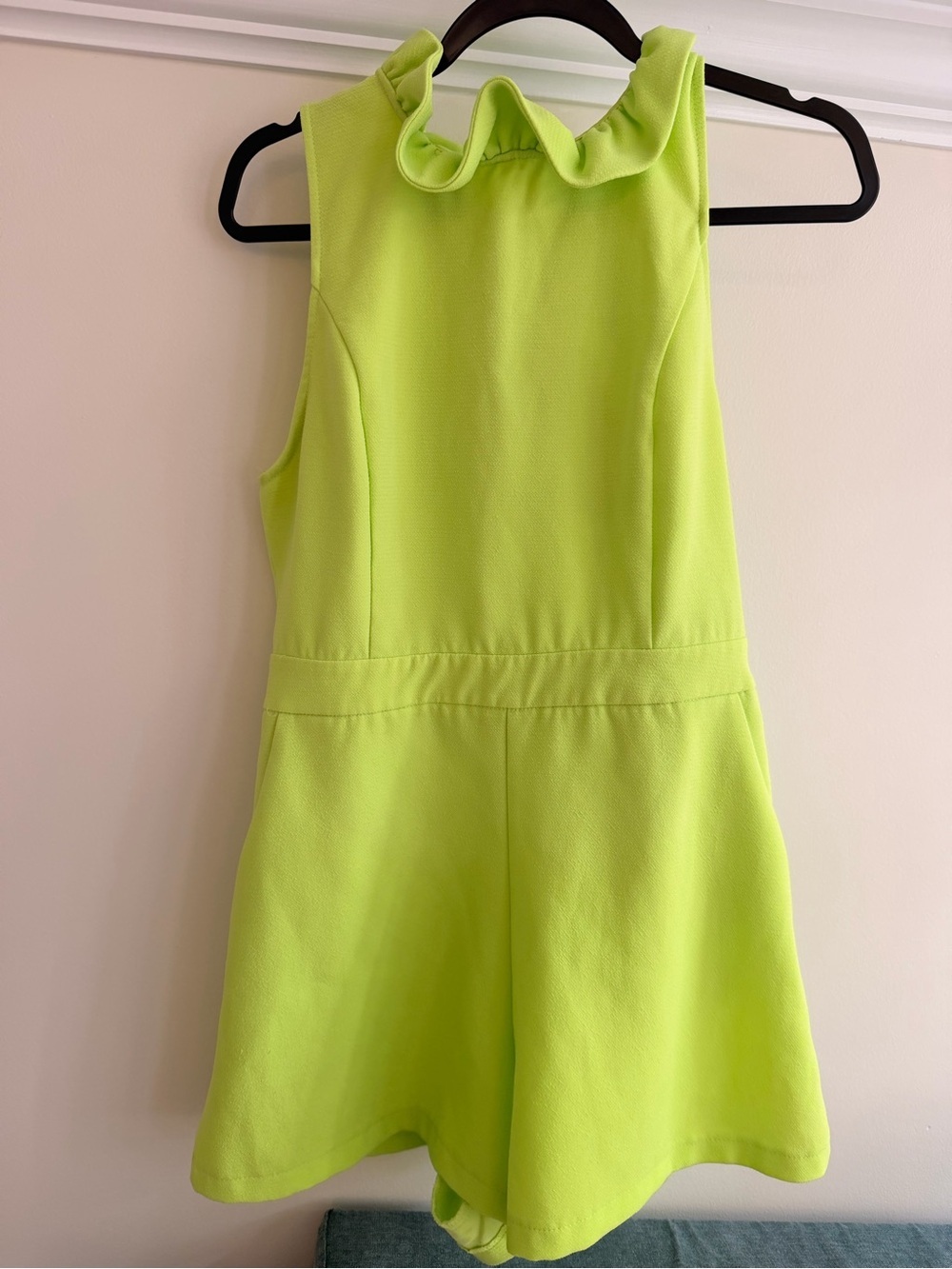 The Impeccable Pig Neon Lime romper